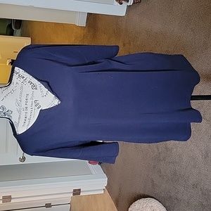 Talbots split neck tee.size XL